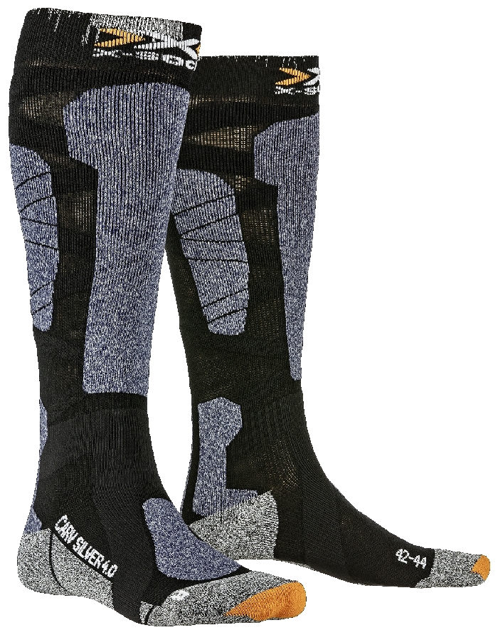 X-Socks Skarpety narciarskie Carve Silver