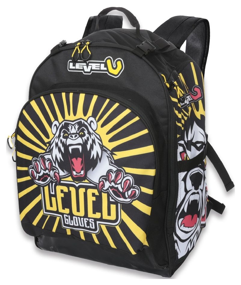 Level Plecak Ski Team black-yellow